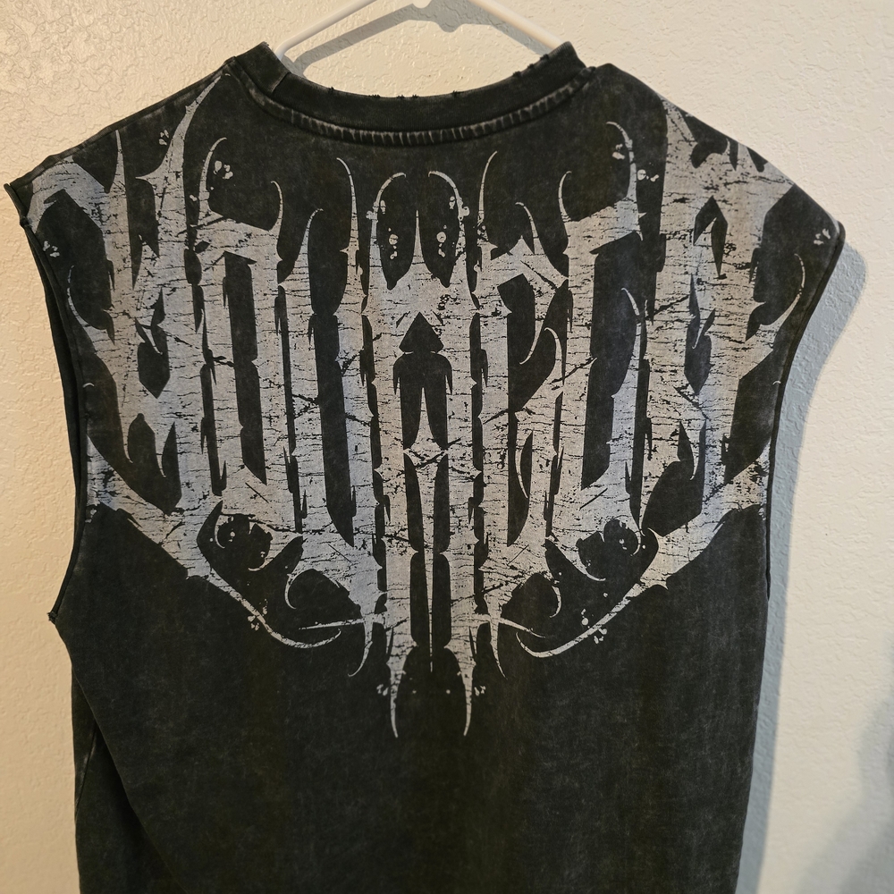 YoungLA Distressed Black Tee